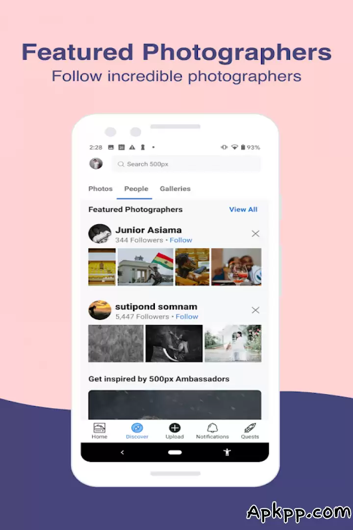 تحميل 500px APK